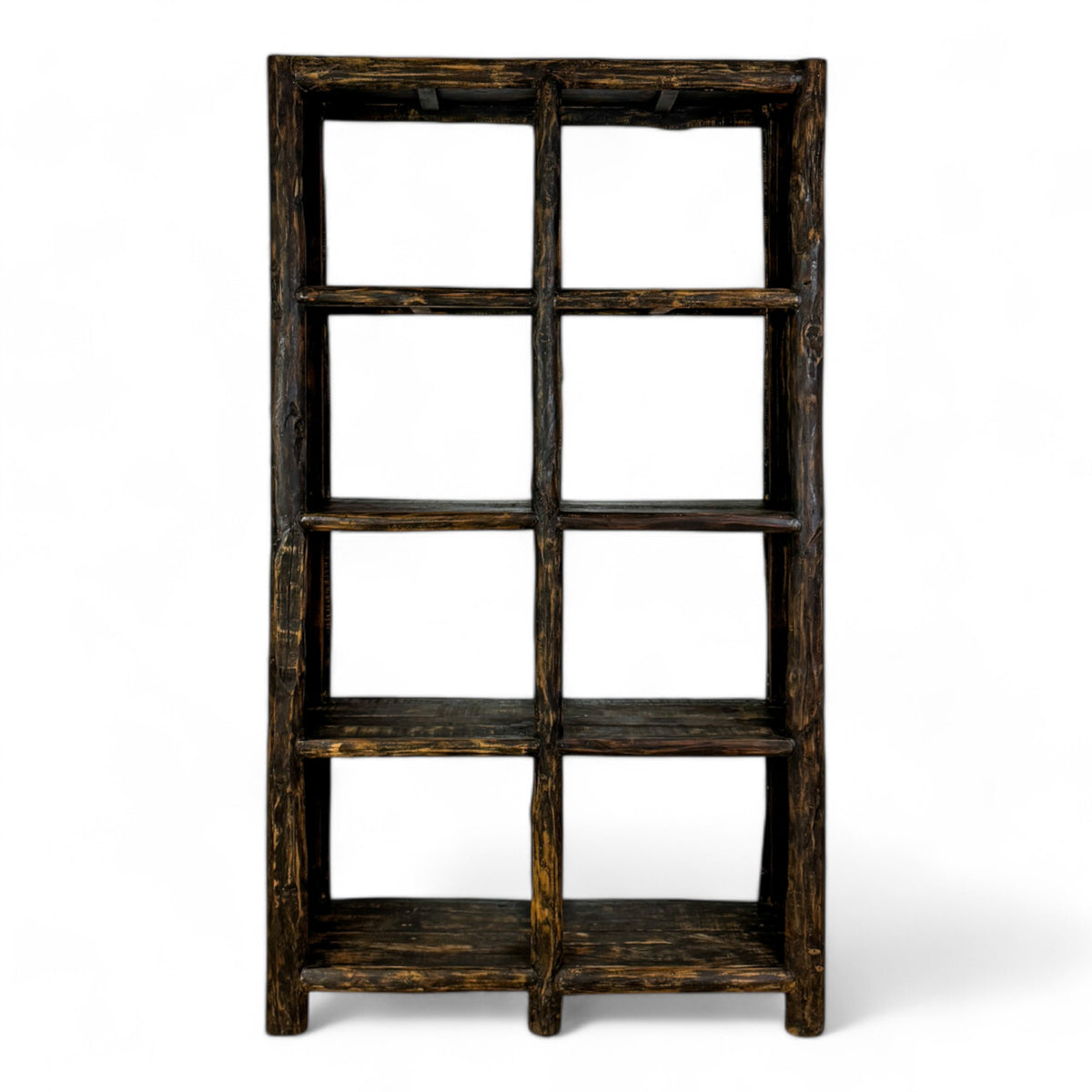 Rustic Two Sided Open Display Cabinet