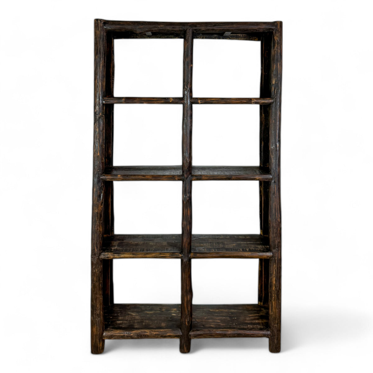 Rustic Two Sided Open Display Cabinet