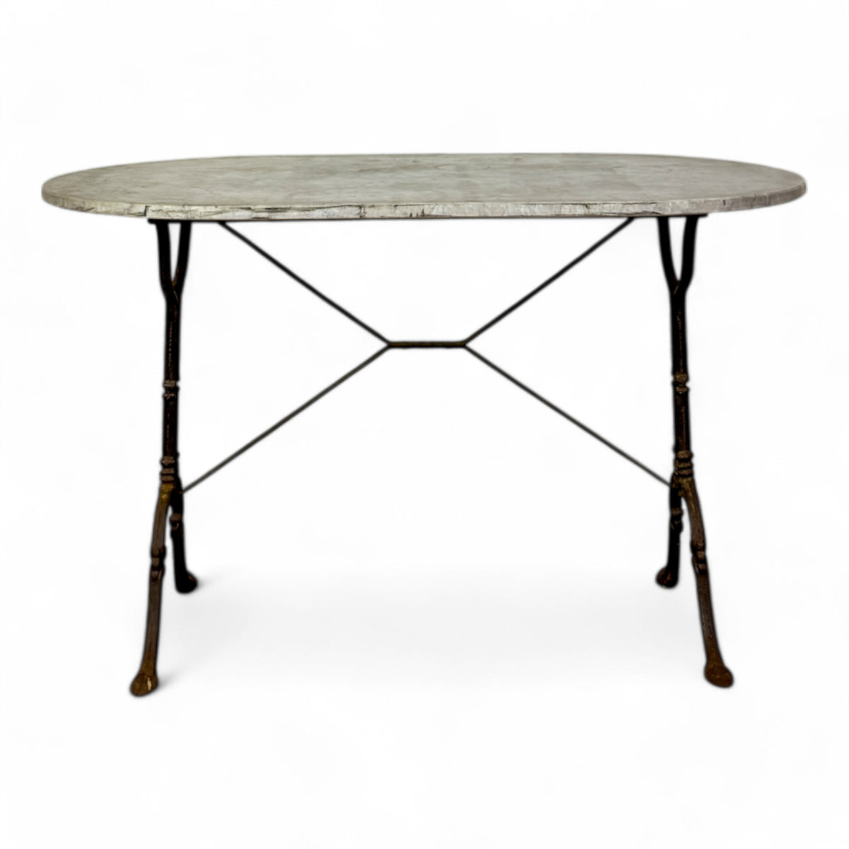 Marble Oval Bistro Table