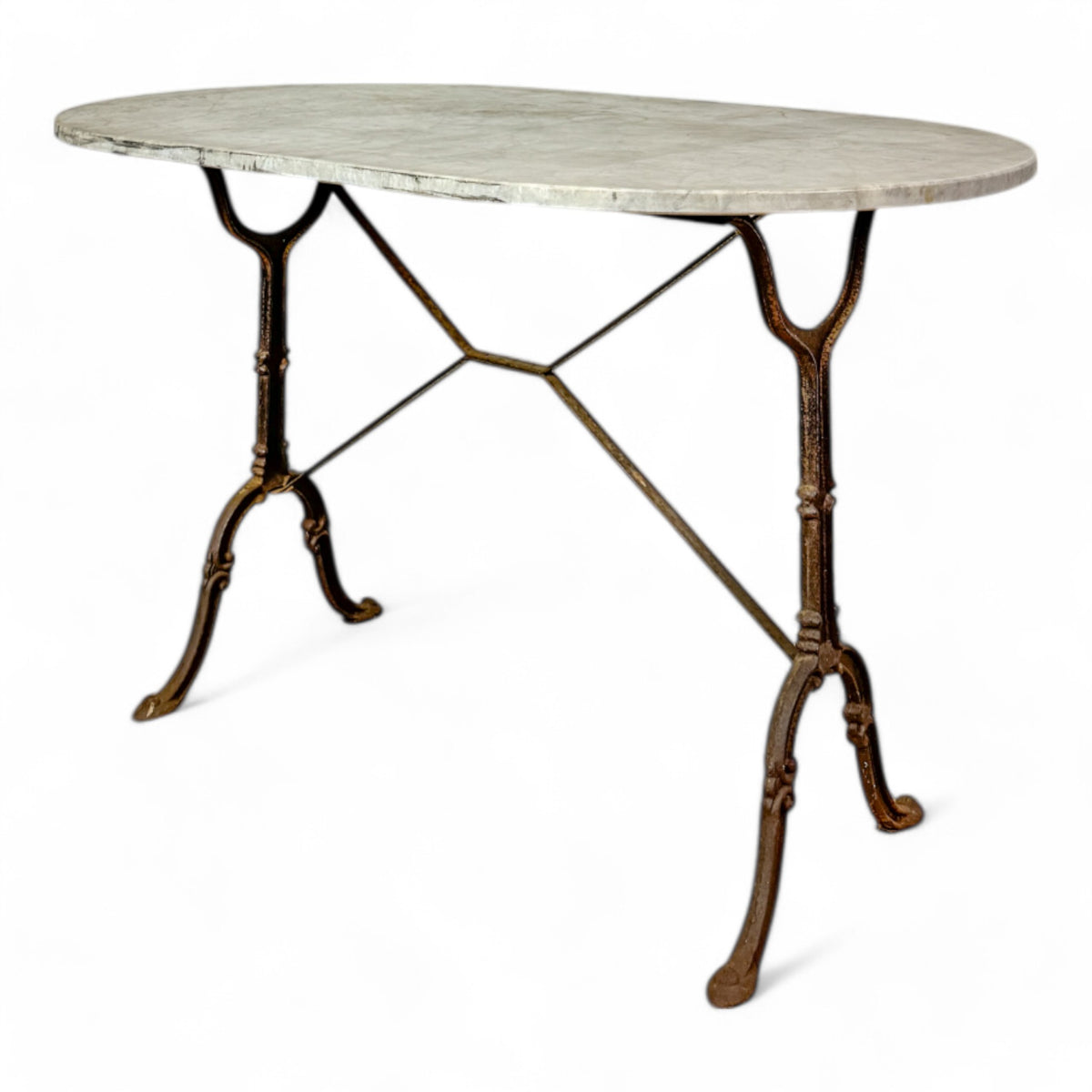 Marble Oval Bistro Table