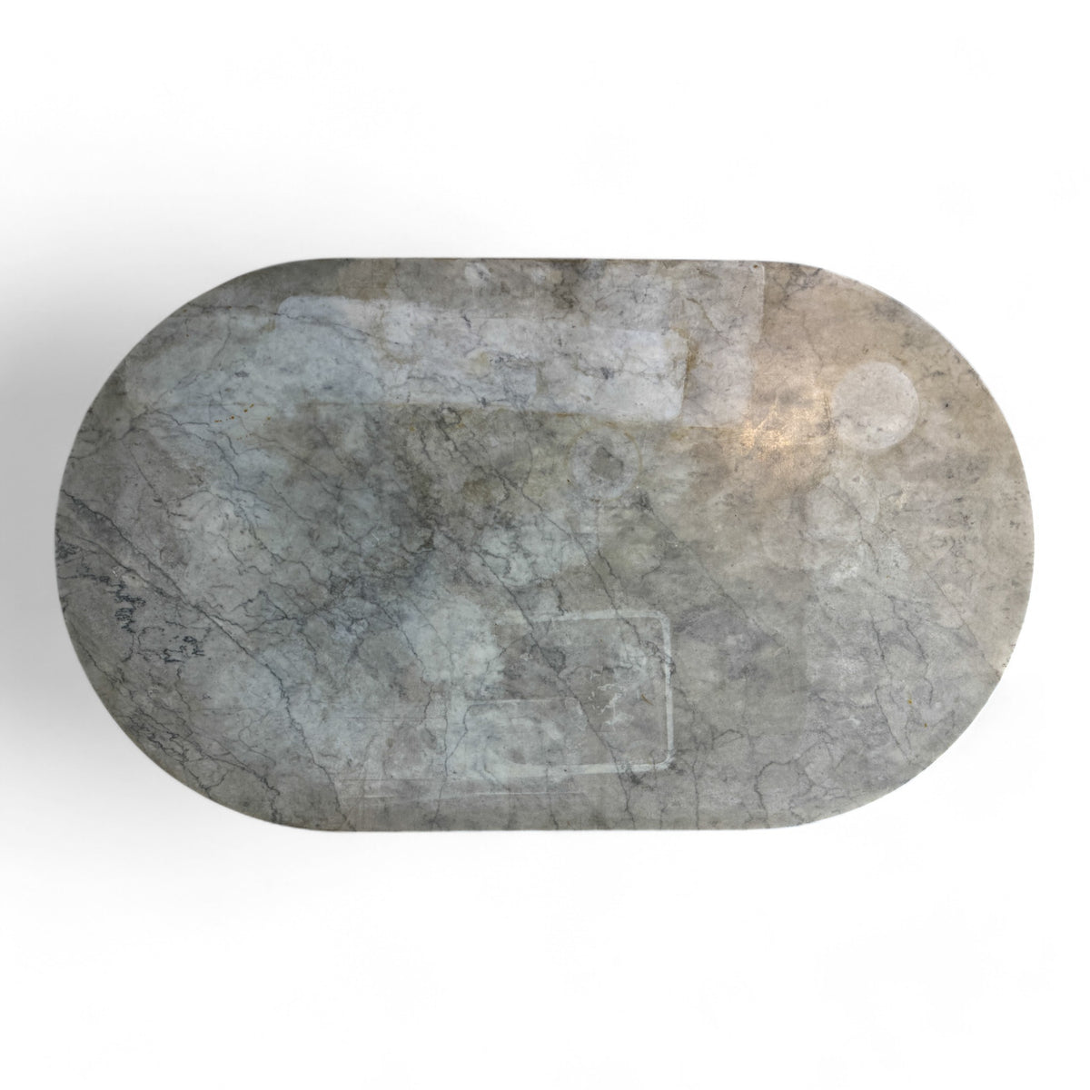 Marble Oval Bistro Table