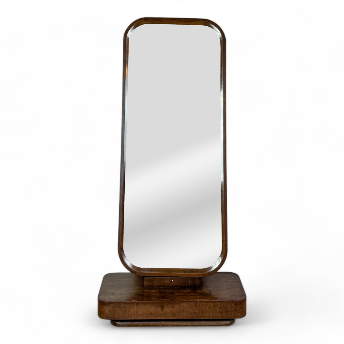 Full Length Floating Art Deco Mirror