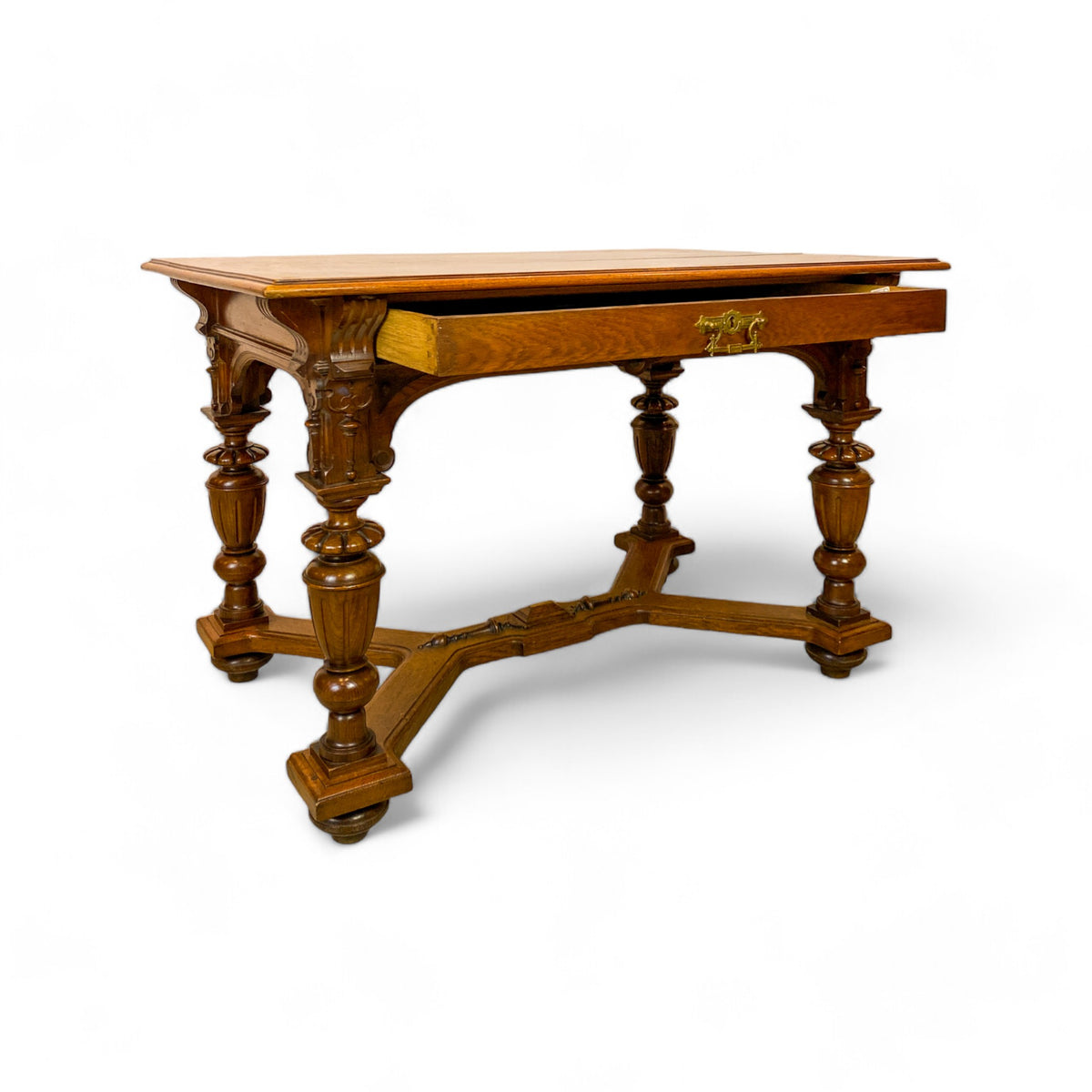 Victorian Oak Table Desk