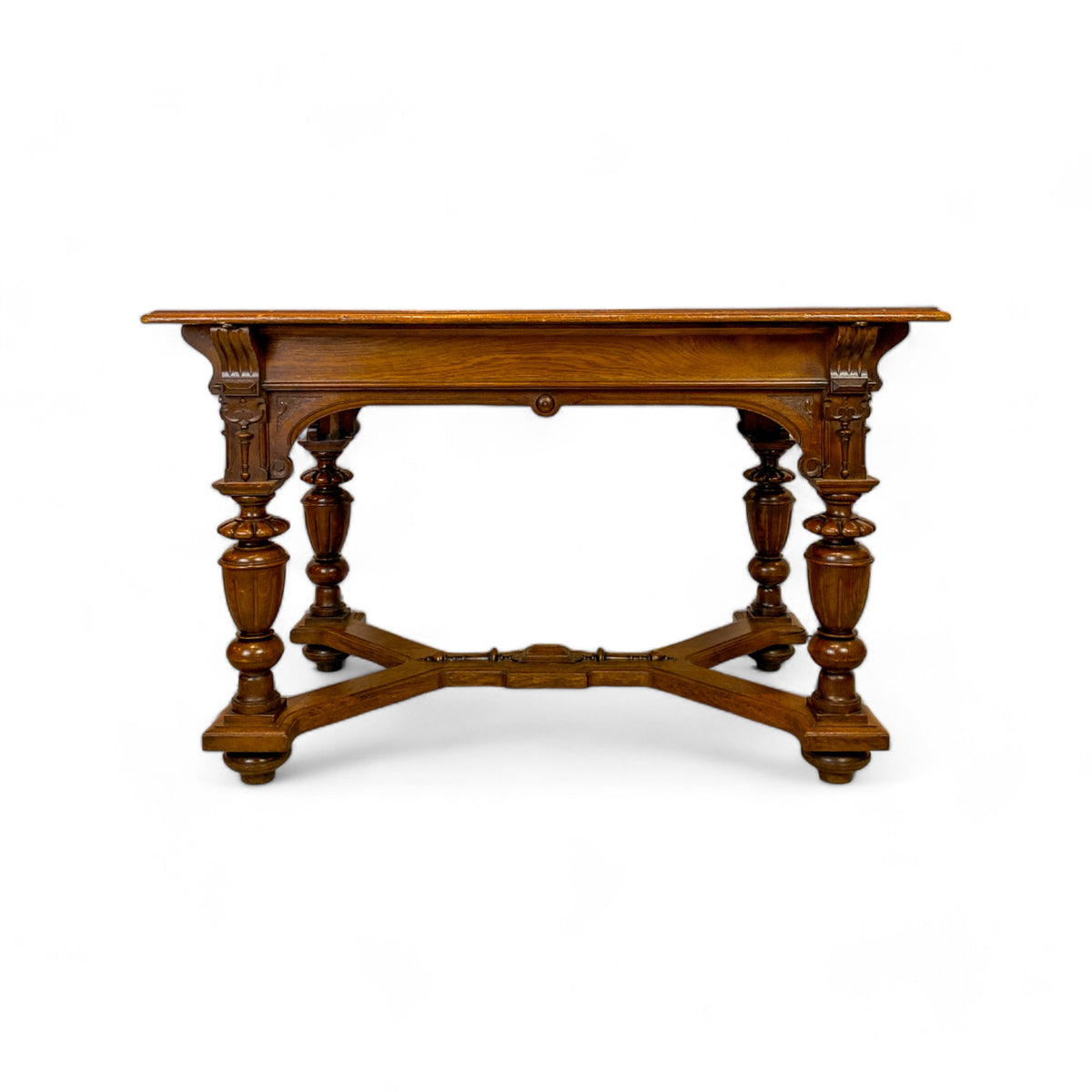 Victorian Oak Table Desk