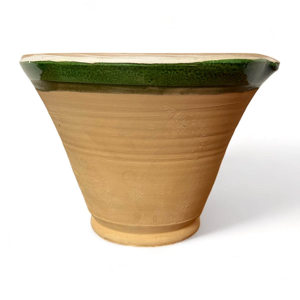 Green Ceramic Bowl w/Pour Spout - Medium