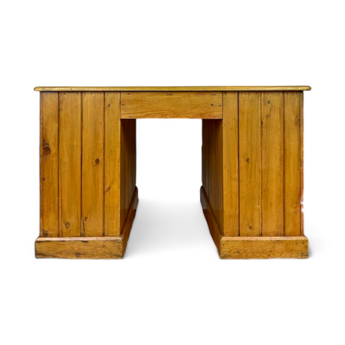 Pine English Pedestal Desk