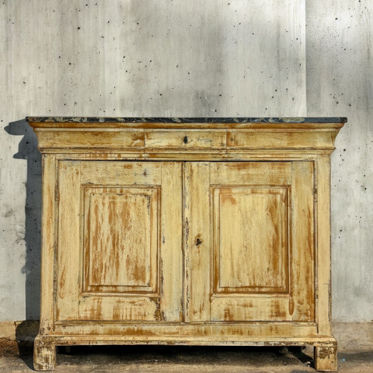 Distressed Painted Cabinet