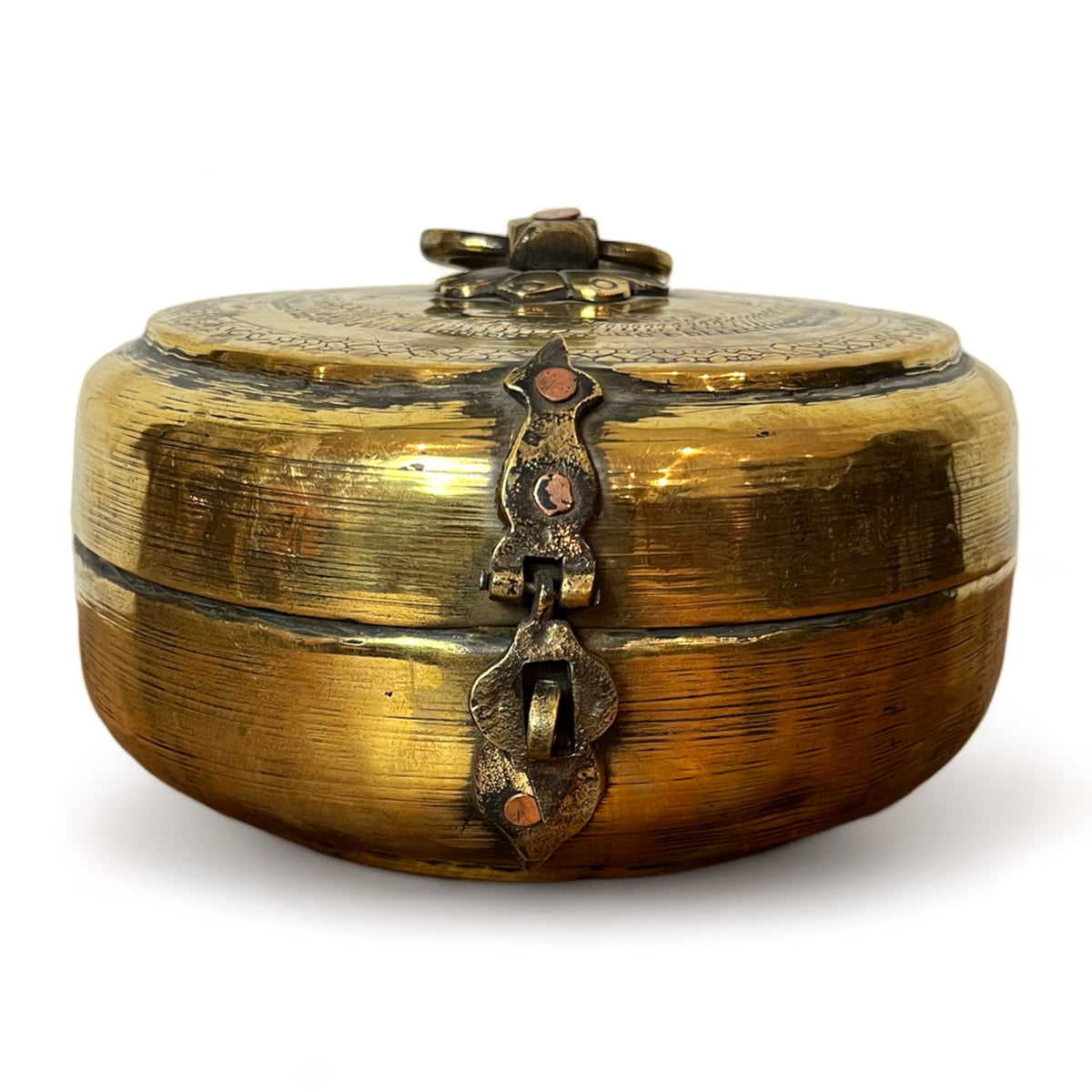 Brass Pot w/lid - Small