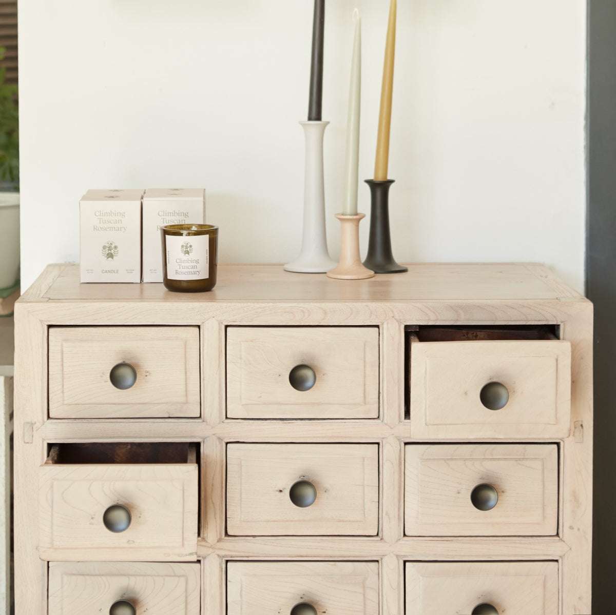 Bleached Apothecary Cabinet