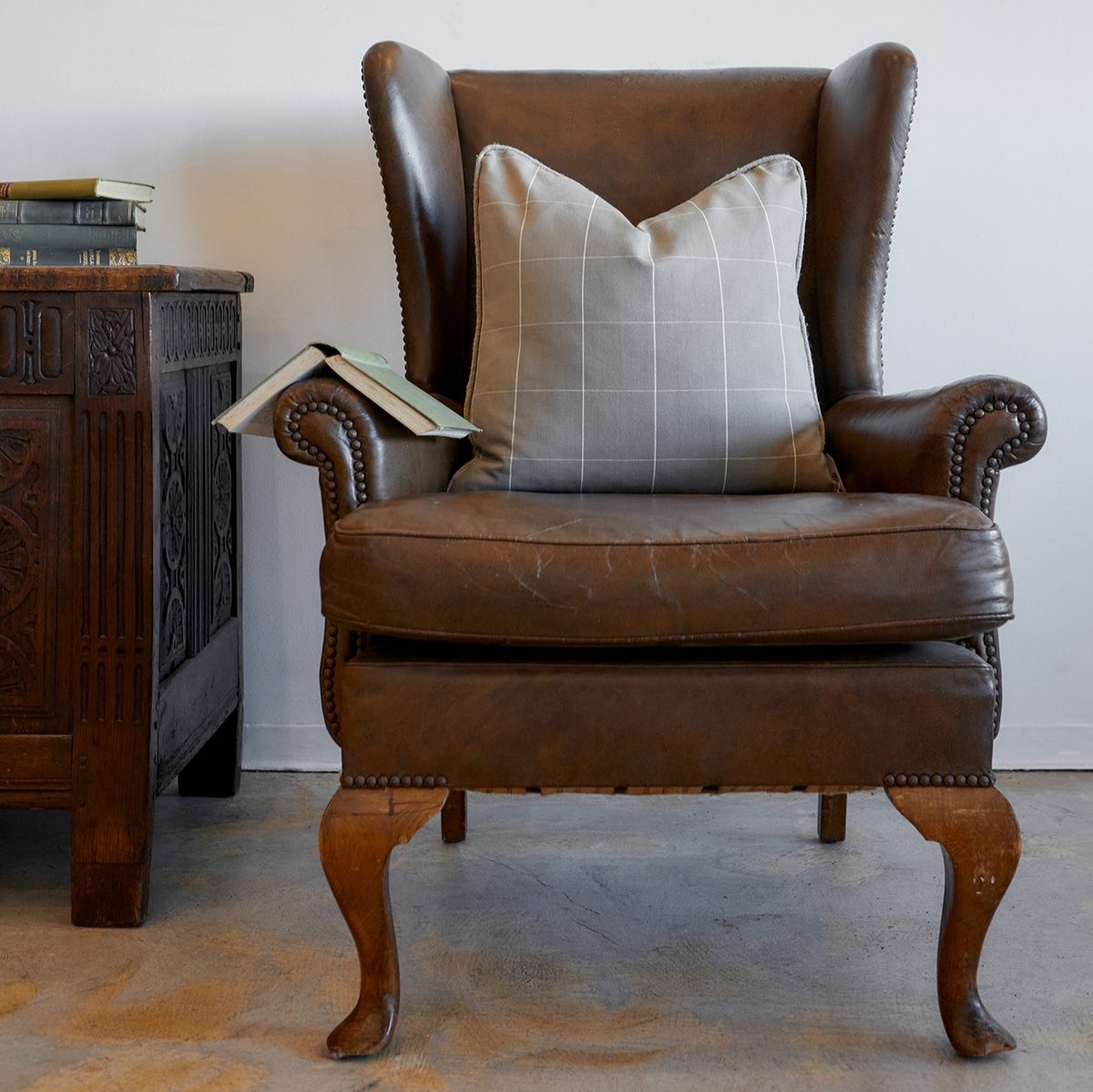 Leather Wing Chair