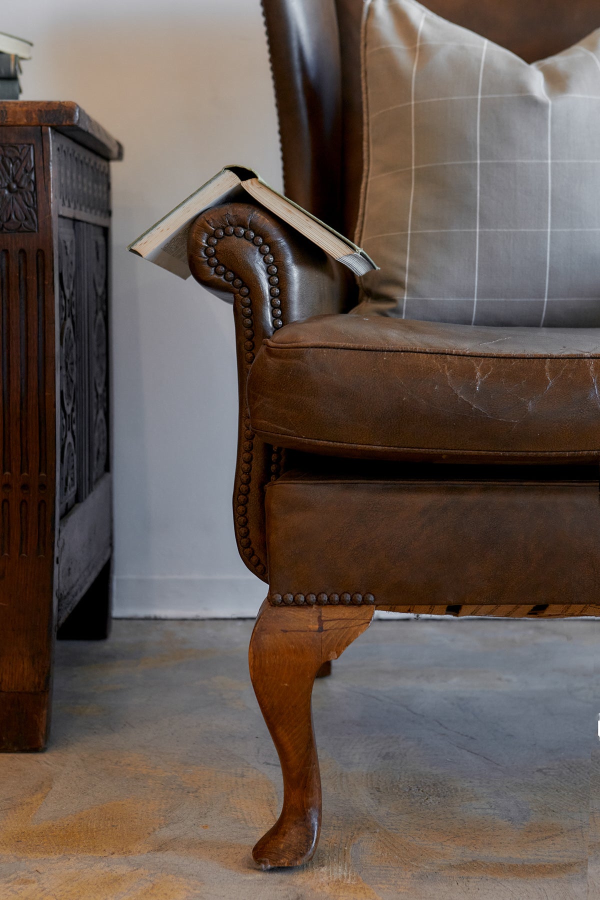 Leather Wing Chair