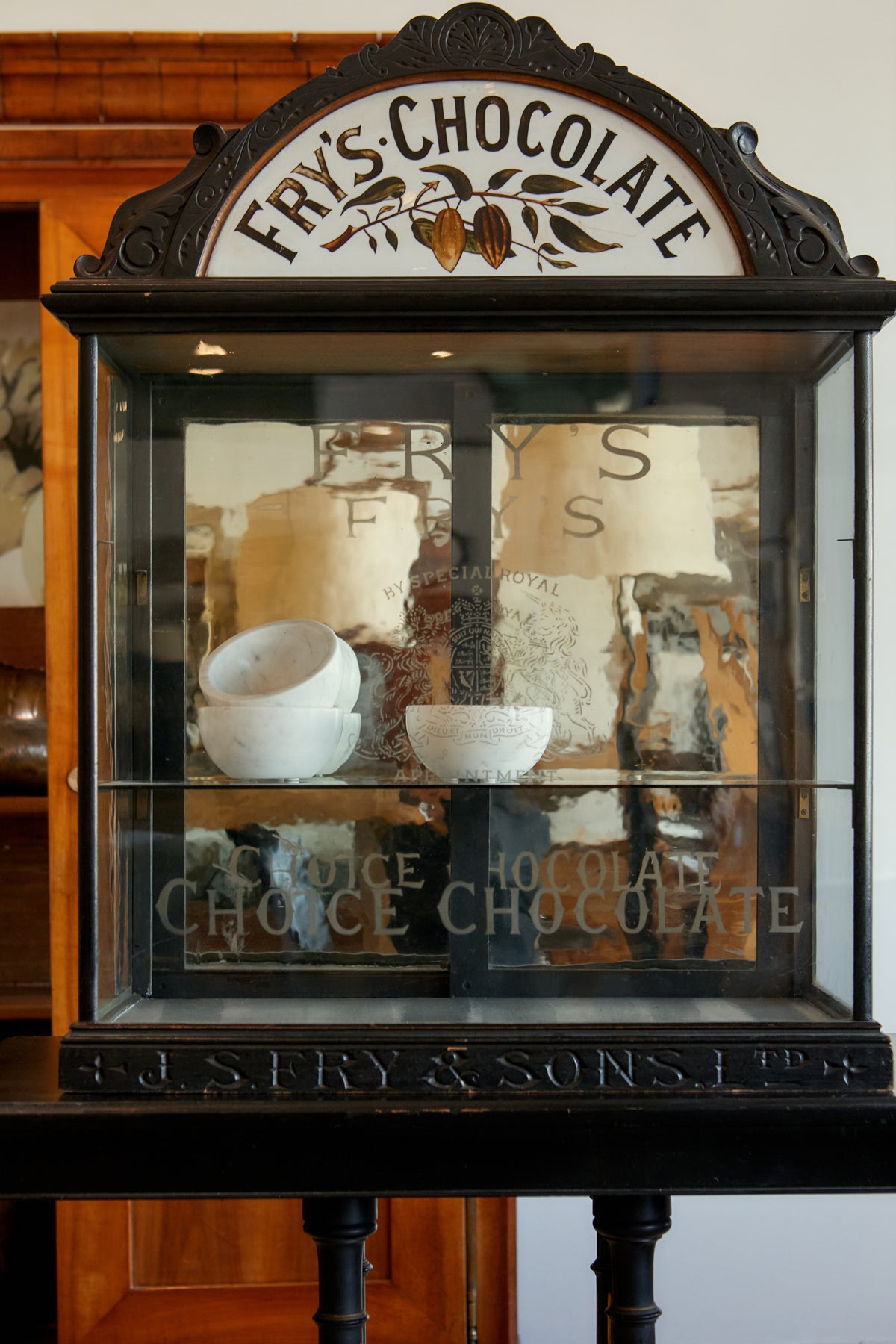 English Chocolate Display Cabinet