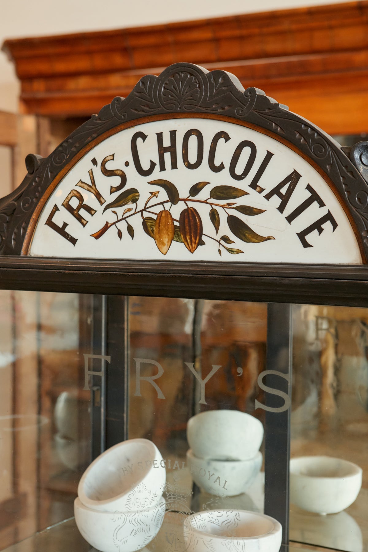 English Chocolate Display Cabinet