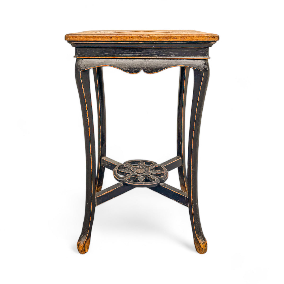 Inlaid Floral Base Side Table