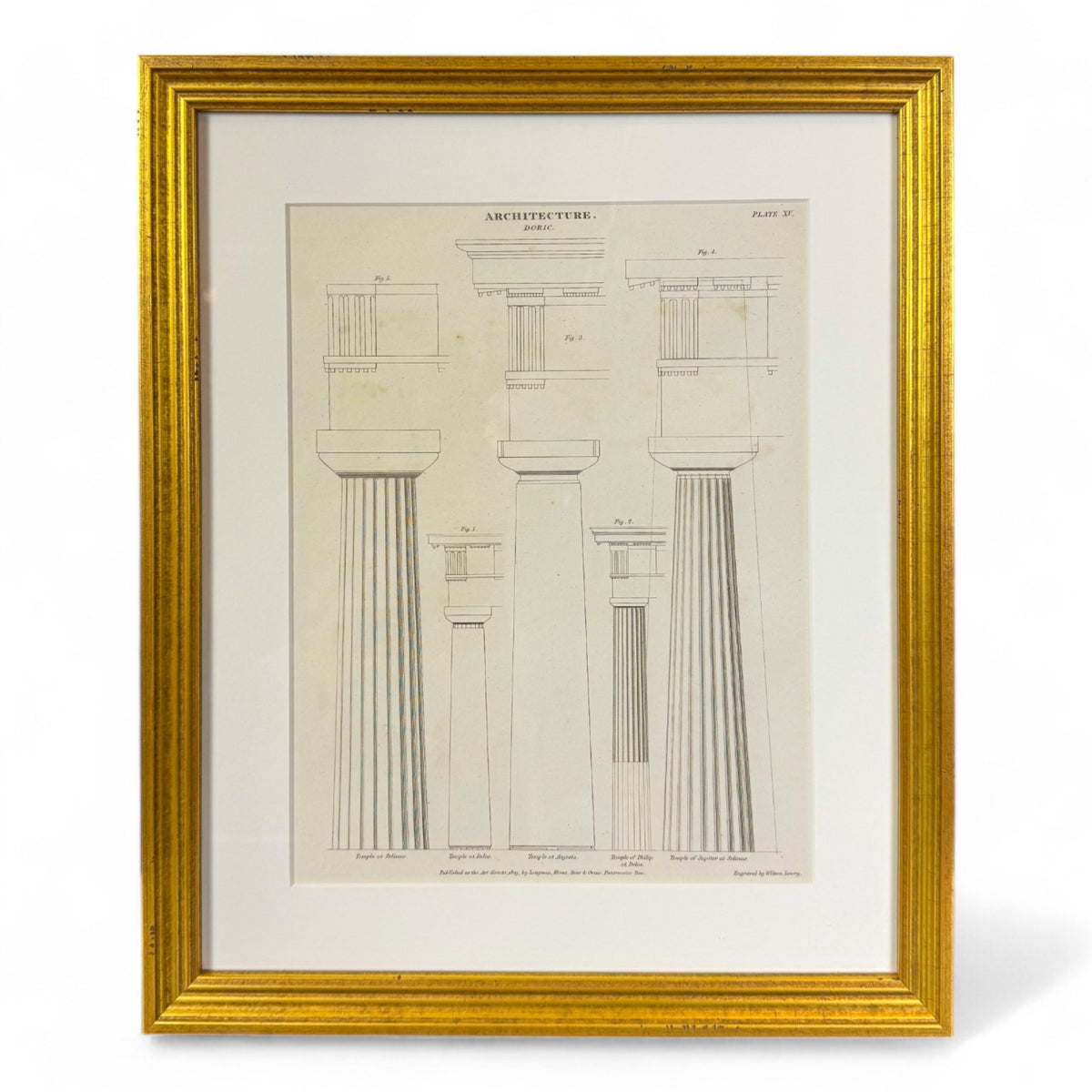 Doric Architecture Lithograph