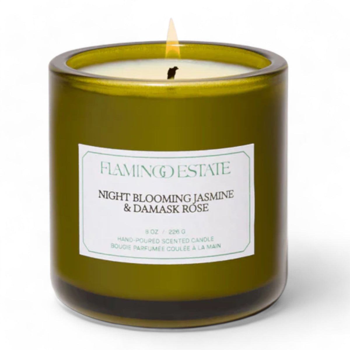 Night Blooming Jasmine &amp; Damask Rose Candle | Flamingo Estate