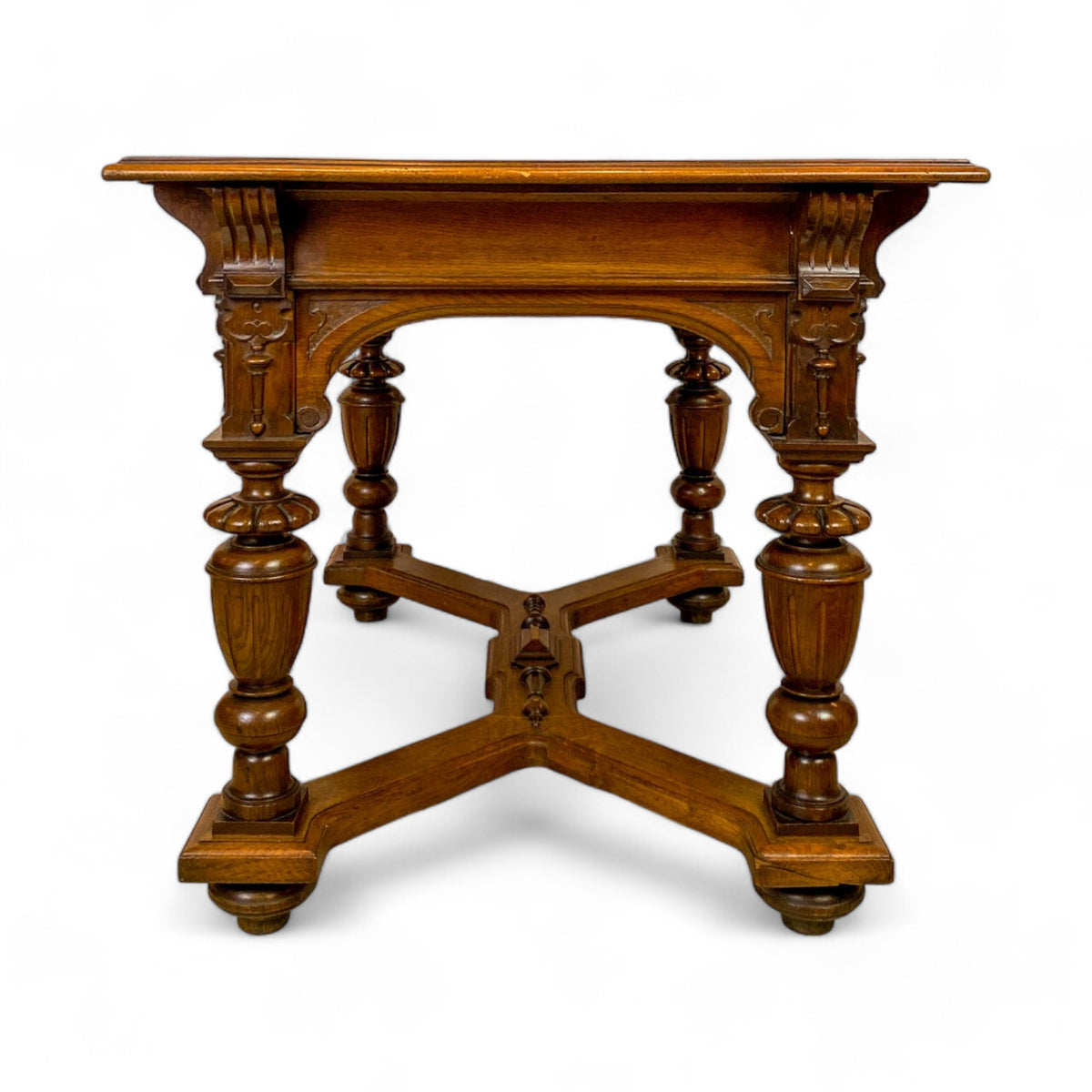 Victorian Oak Table Desk