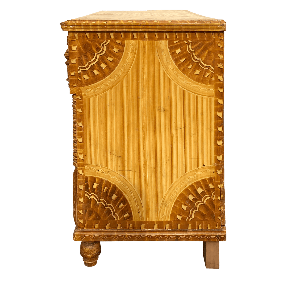 Folk Art Renaissance Revival-style Chest of Drawers