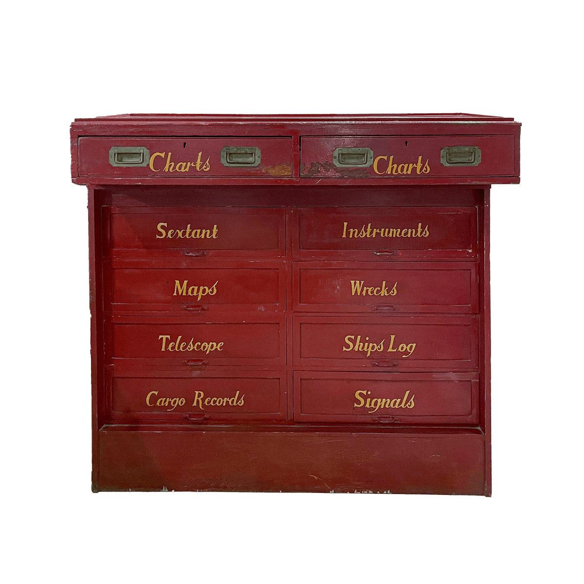 Painted Ship&#39;s Cabinet