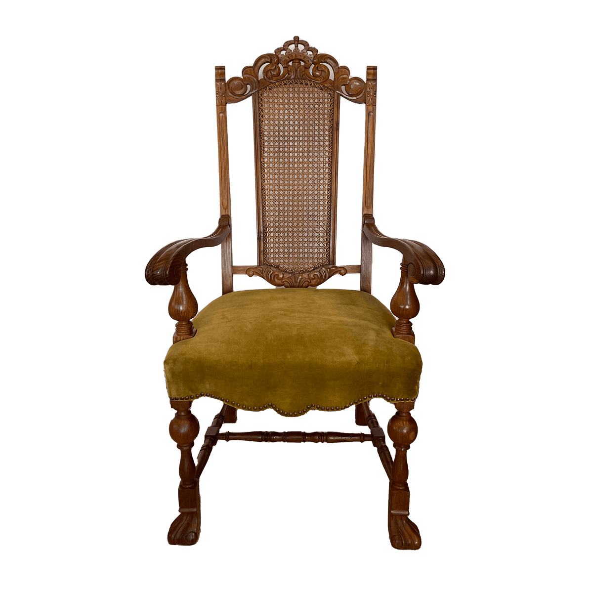 Velvet Seat Arm Chair